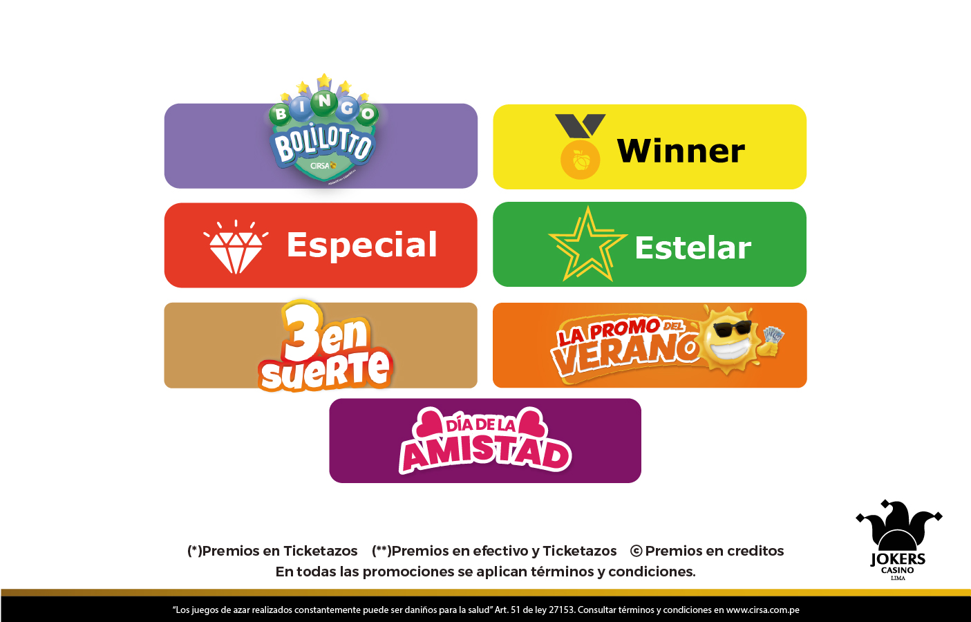 Jokers Casino - CIRSA Casinos en Perú